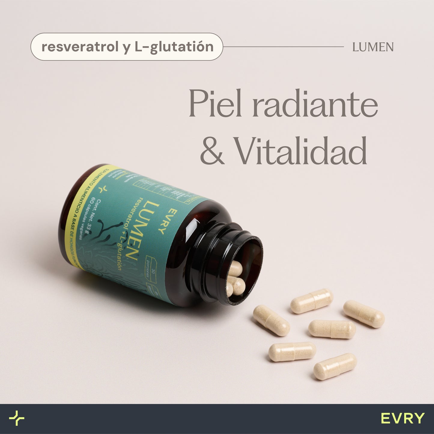 02 LUMEN - Resveratrol + L-Glutatión