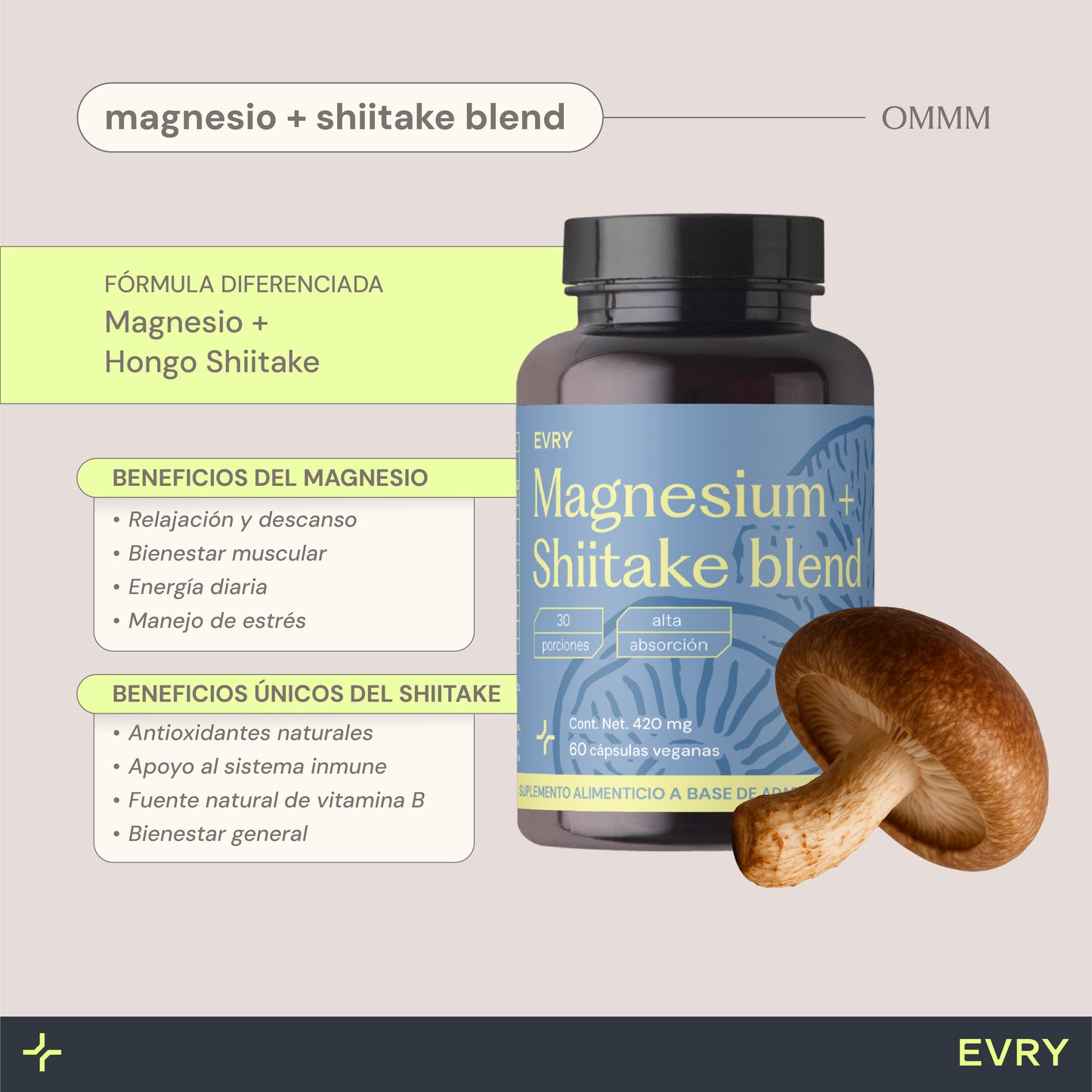01 OMMM - Magnesium + Shiitake Blend